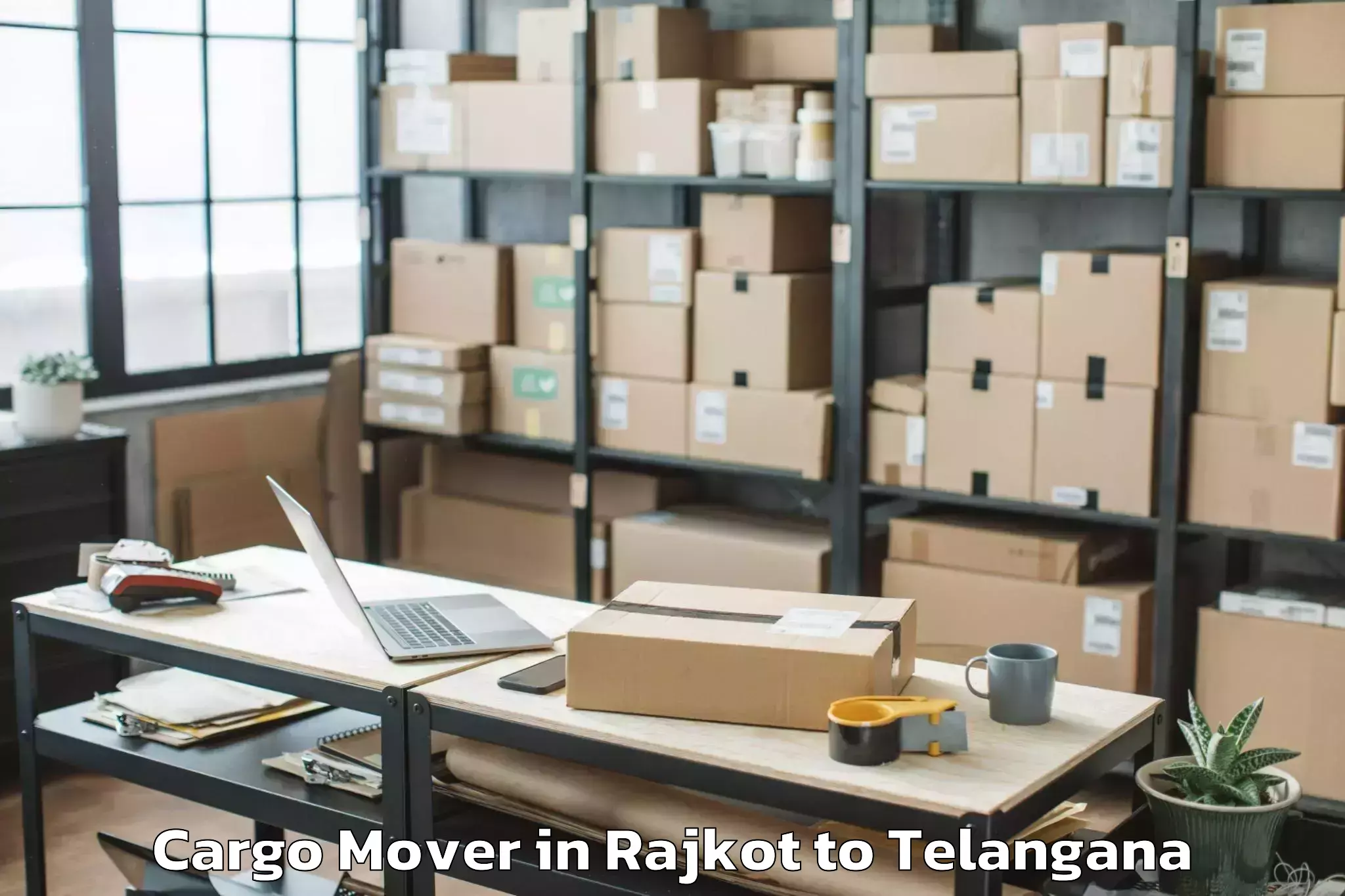 Leading Rajkot to Peddapalli Cargo Mover Provider